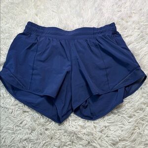Lululemon Hotty Hot Short II *Long 4" Moody Blues